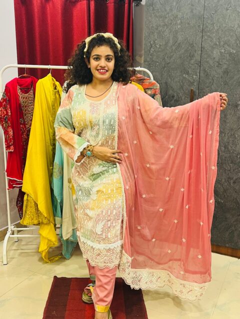 Saanjh_collection Cordset Mul_cotton Bandej_design